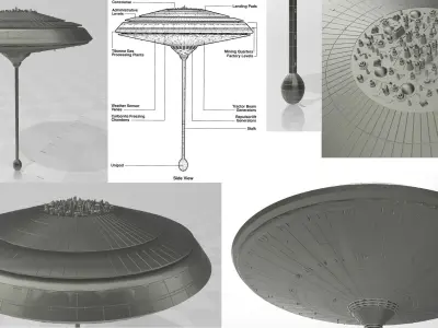 Star Wars Bespin - Cloud City 3D print model