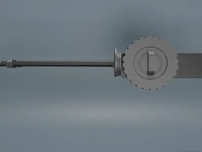Lewis Machine Gun 3D model