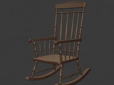 rocking chairs 3D Model Pack