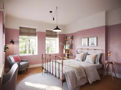 interior for hubstairs 3D model