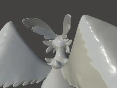 QUIVERN PALWORLD  DRAGON PAL - ULTRA DETAILED - high poly STL  3D print model