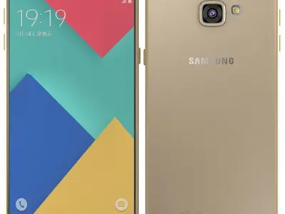 Samsung Galaxy A9 2016 Champagne Gold 3D model