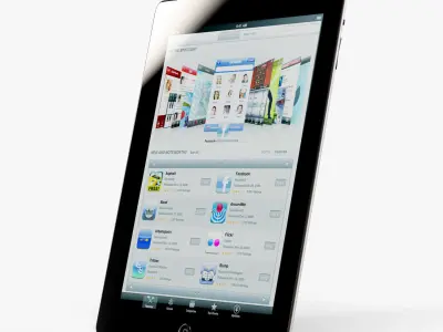 Apple iPad 2 3G tablet Low-poly 3D model