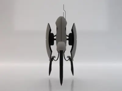 Sci-Fi Turret Low-poly 3D model