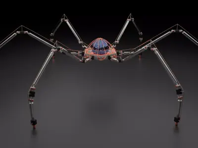 Mechanical spyder-robot 3D model