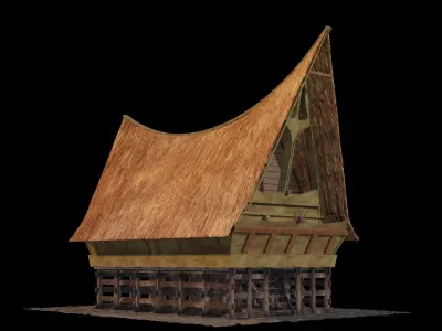 Rumah Adat Bolon - Batak 3D model