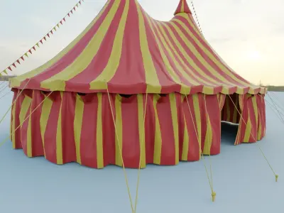 circus tent 3D model