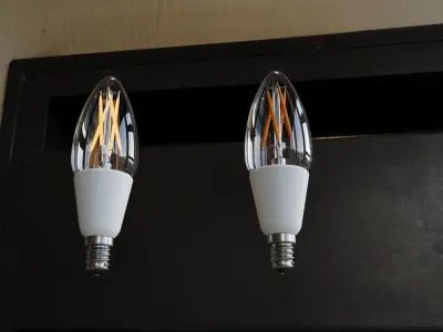 Candle Light Bulb 3D model