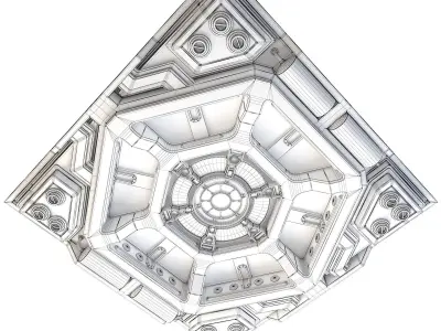 Space Station Ceiling - Large 3D model