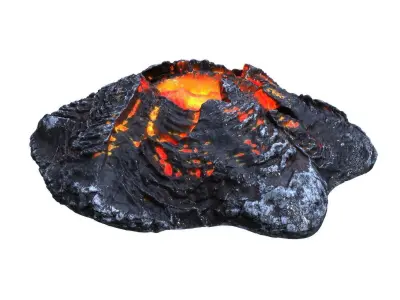 Crater HD Low-poly 3D model