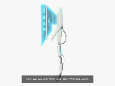 10 SciFi War Axes A Collection - Sci Fi Weapon Design 3D Model Pack