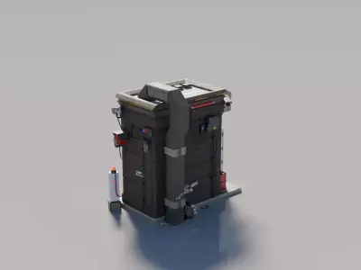 Cyberpunk House 7 3D model