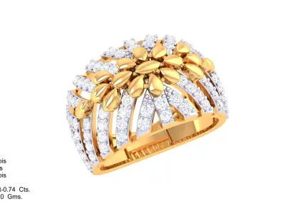   Women Ring MTL 3dm STL OBJ FBX Details 3D print model 6