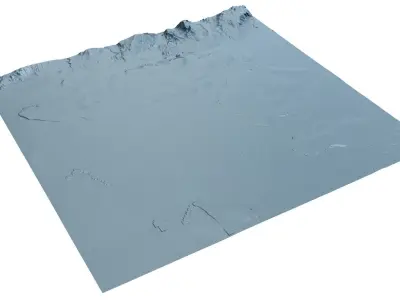 Vancouver with Terrain  3D model