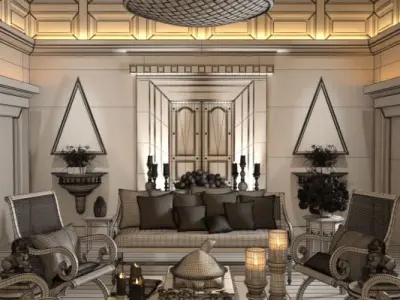 Chinese Interior Collection 3D model