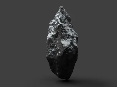 Snowy Rock 4-6 Low-poly 3D model