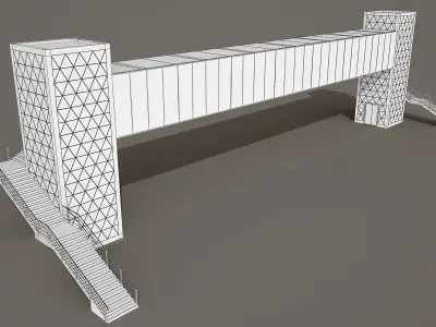 Pedestrian Bridge 3D model