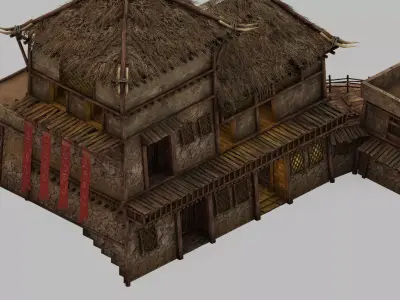 Game Desert - Building - Inn 01 3D model
