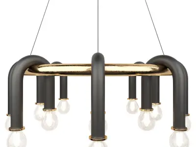 Whit 20 Chandelier 3D model