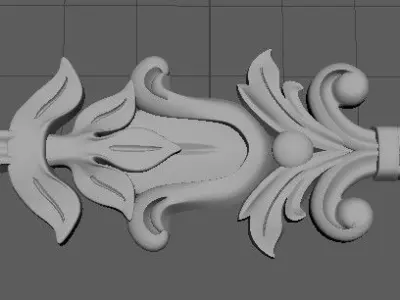 dekor gold leaf 3D model