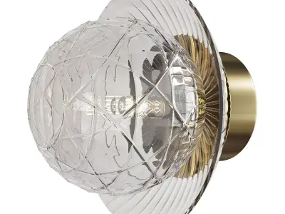 Royal Small Sconce Low-poly 3D model