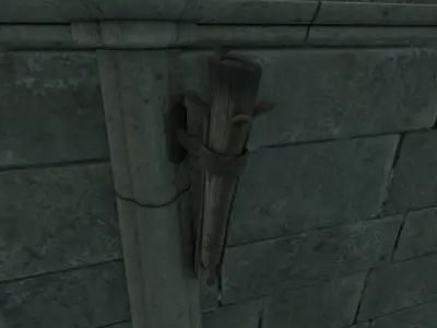 Low Poly Gothic Chapel With PBR Materials Low-poly 3D model