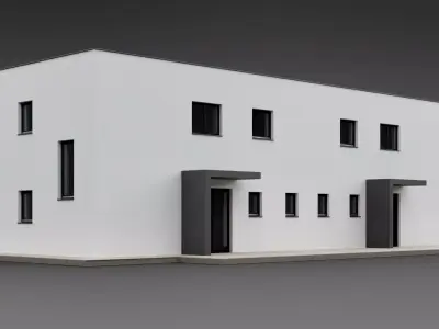 Duplex house Amlach Free 3D model
