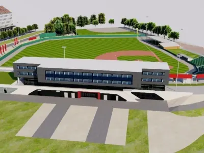 Armin Wolf Arena - Germany Baseball Low-poly 3D model