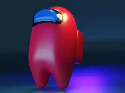 Among us Rigid  character 3D model