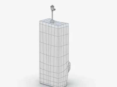 1622 - Urinal Low-poly 3D model