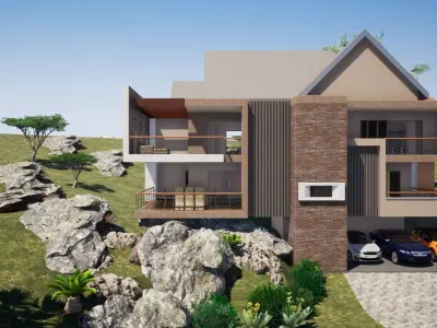 Four Bedroom Residential 3D model