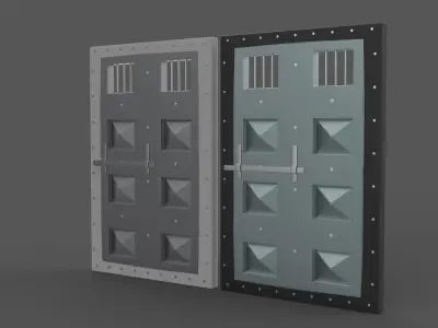 Jail Door 3D model