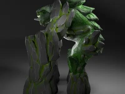 Elemetals Pack Free low-poly 3D model