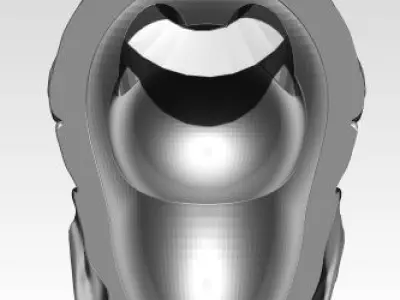 Danger Skull Mask pendant Jewelry printable model 3D print model