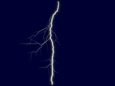 Realistic 3D Lightning CG-09 Low-poly 3D model