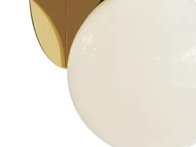 Brass Architectural DS150 Wall Light 3D model