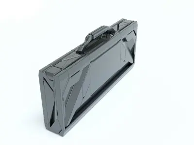 Sci-Fi Storage Box Case High-poly 3D model