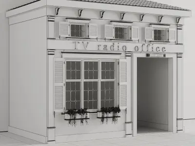 Children playhouse Tv Studio Office for kids 3D model