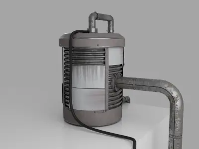 industrial-style sci-fi generator 3D model