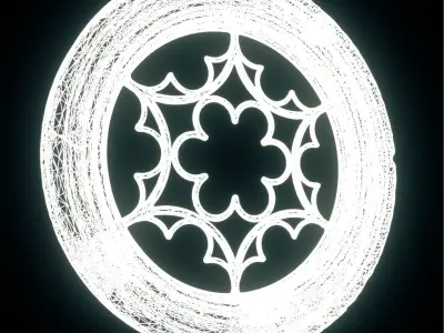 Medieval Circular Windows 01 3D model