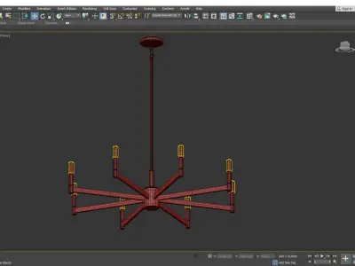 Erzo Chandelier Low-poly 3D model