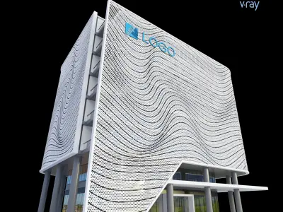 Modern Office Building 007 3D model