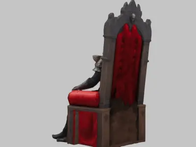 3D Model of a Sci-fi Vampire Low-poly 3D model