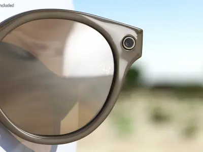 Ray Ban Stories Round Smart Glasses Brown 3D model