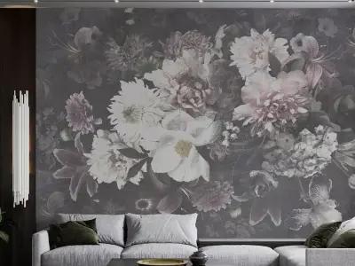 Midnight Bloom Grandeur  Texture