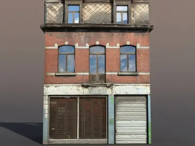 Apartment House 43 Low-poly 3D model