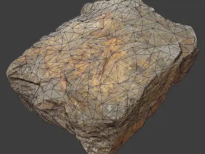 Holly Stone Low-poly 3D model