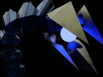 Giant Scorpion Robot with Flamethrower and Saw 3D model