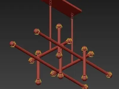 Jonathan Adler Milano 16 Light Chandelier 3D model