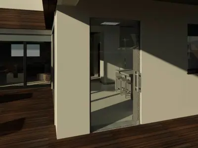 Frameless Glass Door 3D model